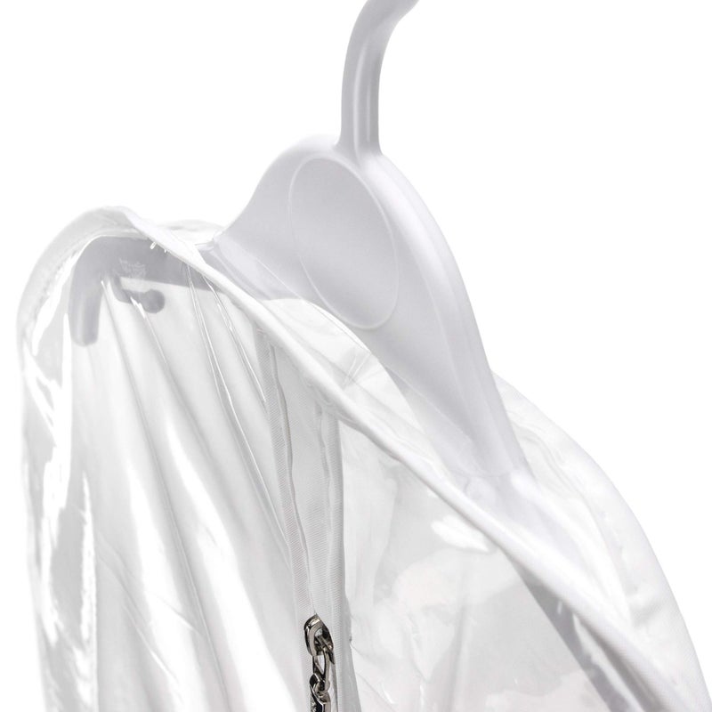 HANGERWORLD Clear 30inch Kids Clothes Carry Cover Protector Bags Baby Toddler - Showerproof, Acid Free, Transparent - Image 2